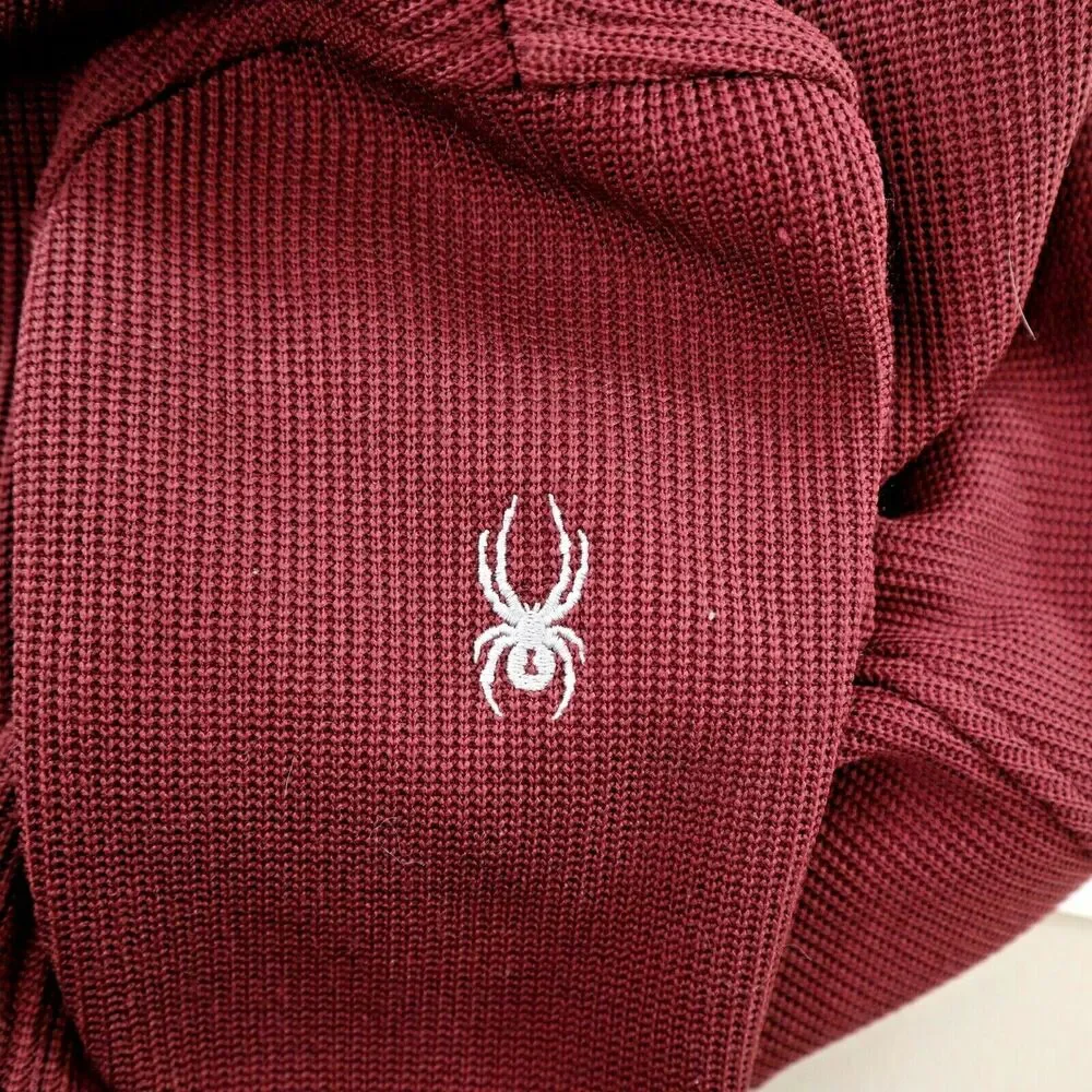 Spyder Stryke Jacket Womens Medium Maroon Red Full Zip Ski Winter Snowboard